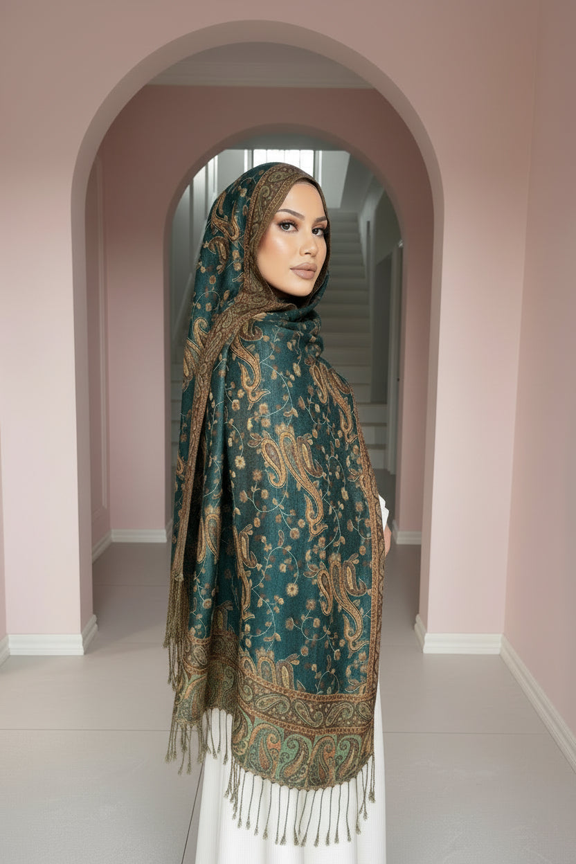 Emerald Royale Pashmina Pashmina Hijab