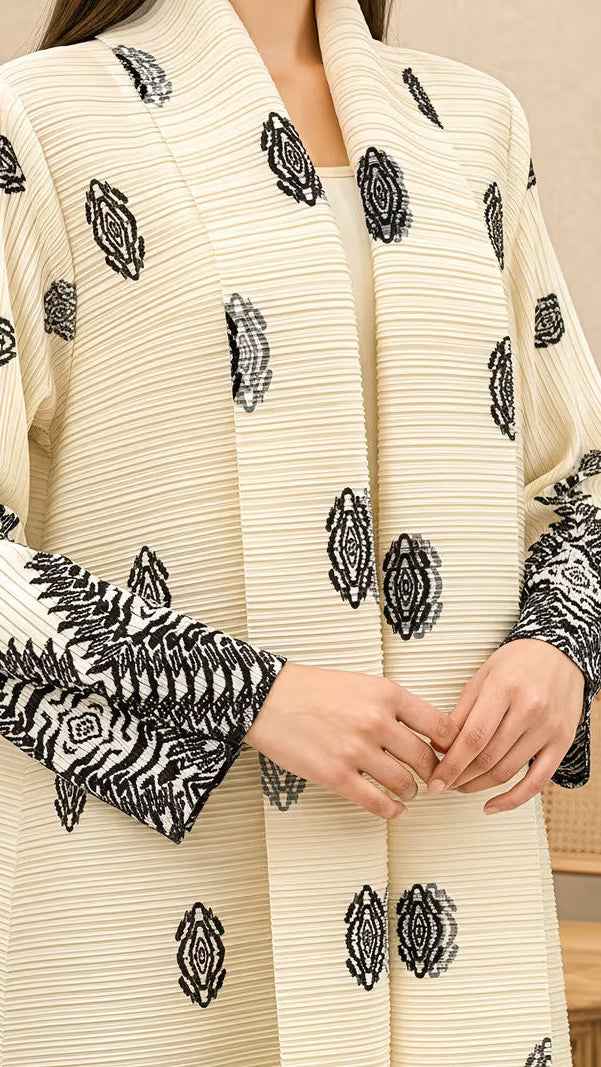 Royal Orchid Noir Abaya