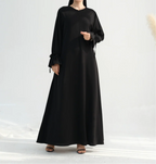 Zia Luxe Lightweight Modest Abaya - Black - Ameera Modest Hub