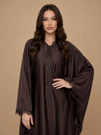 Yasmin Batwing Abaya - Coffee