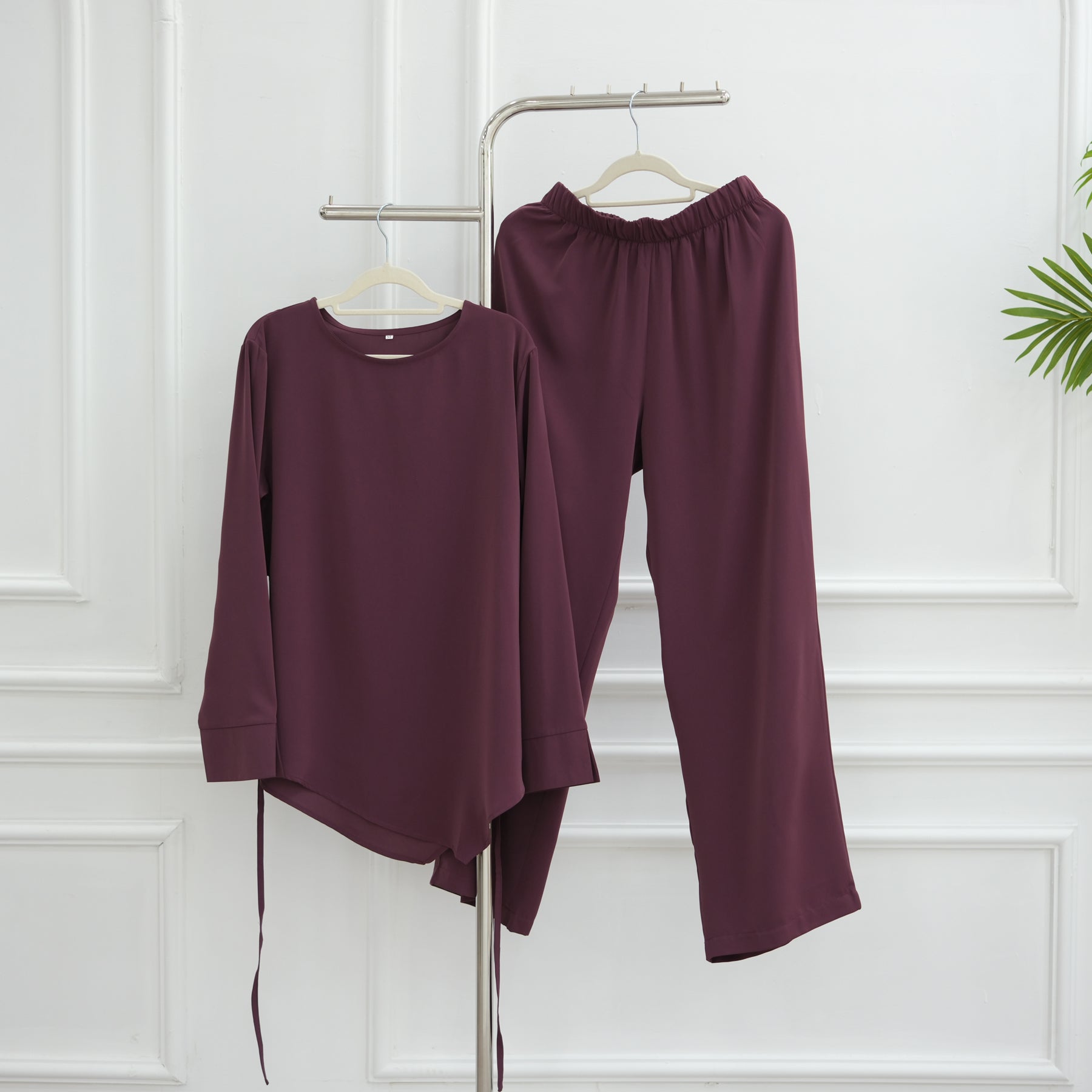 Soraya Co-Ord Set – Plum