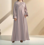 Zia Luxe Lightweight Modest Abaya - Rose Taupe - Ameera Modest Hub