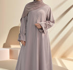 Zia Luxe Lightweight Modest Abaya - Rose Taupe - Ameera Modest Hub