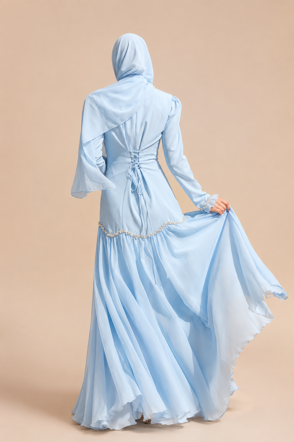 The Malika Celestial Gown - Blue