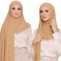 Premium Cotton Jersey Instant Hijab - Gold Shades