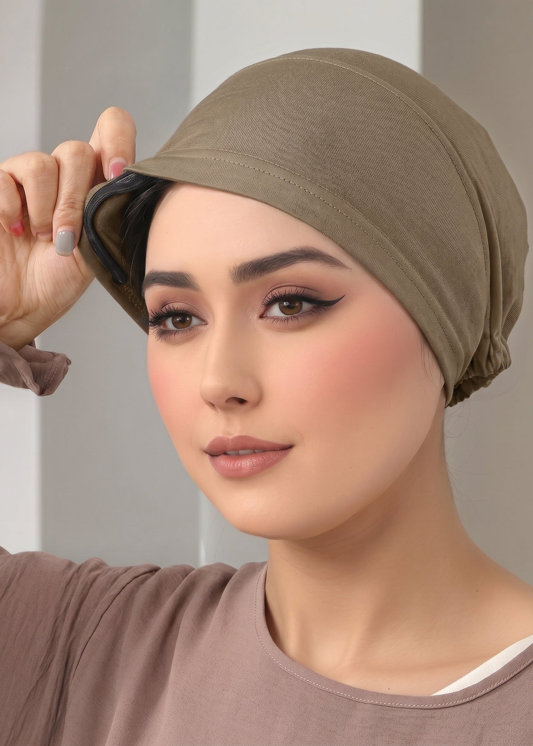 Non-slip Tie String Jersey Undercap  - Various Colors