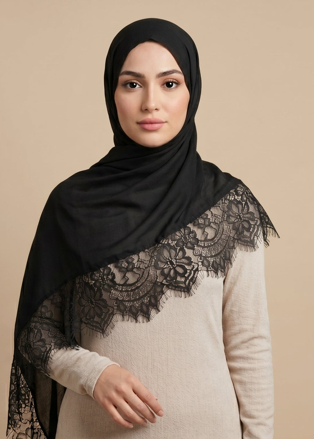 Nightfall Lace Modal HIjab