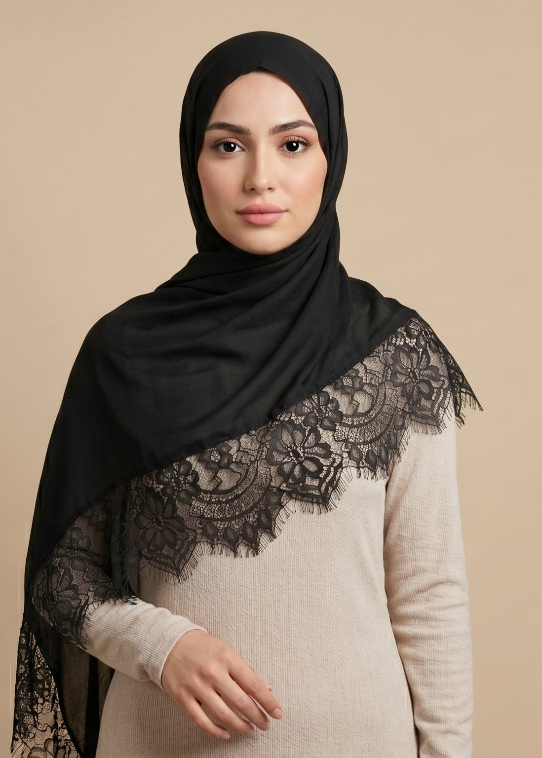 Nightfall Lace Modal HIjab