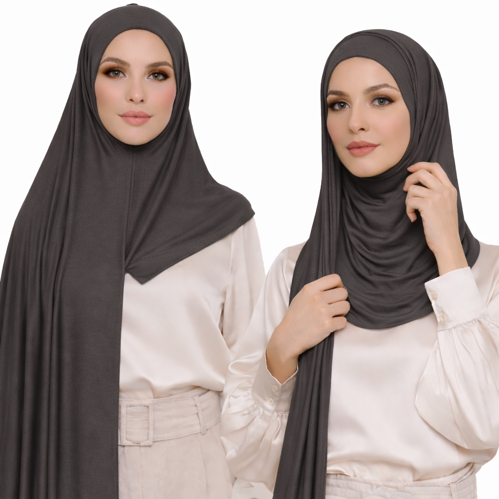 Premium Cotton Jersey Instant Hijab - Dark Shades