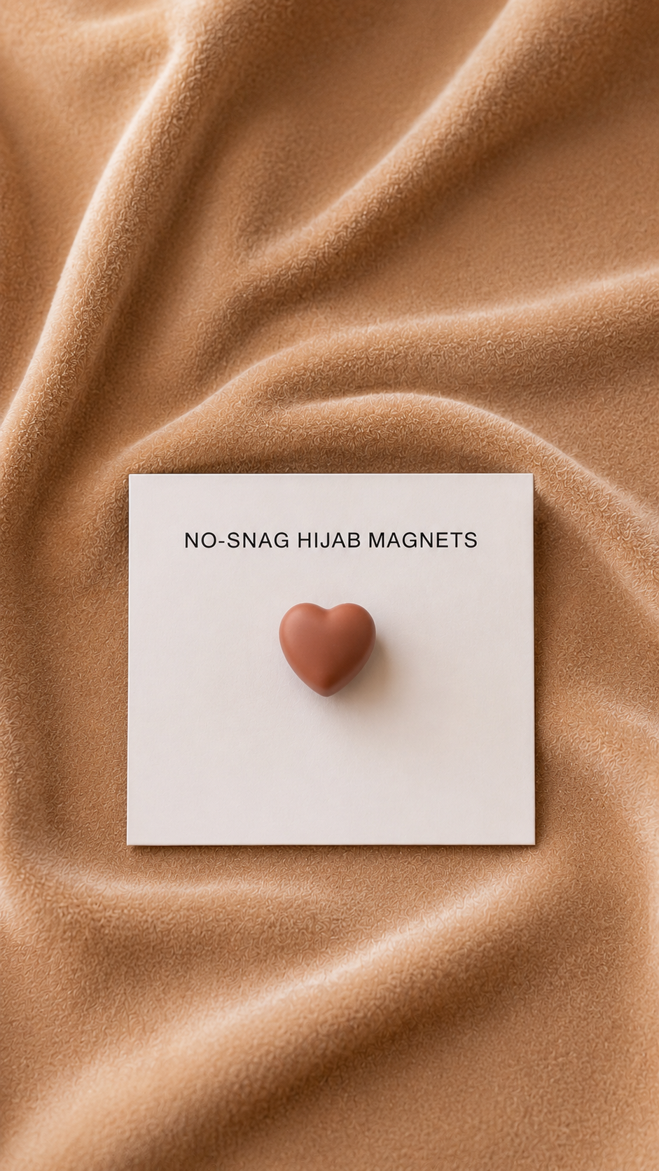 Heart Shape Non Snag Magnet - Various Colours