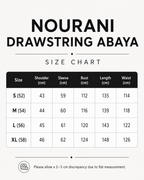 Nourani Drawstring Sleeve Kimono Abaya – Soft Mocha