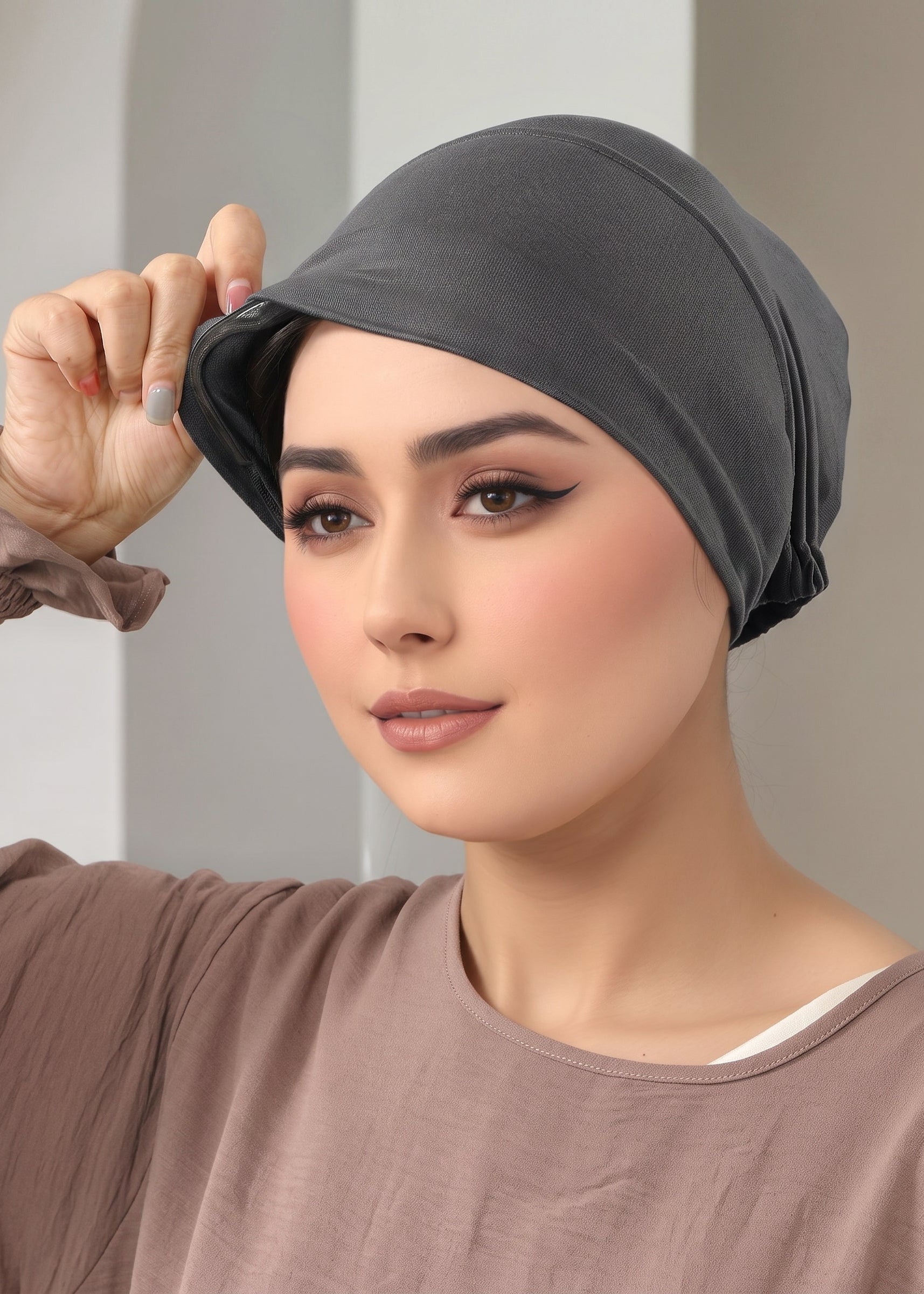 Non-slip Tie String Jersey Undercap  - Various Colors