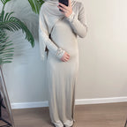 Ruby Bodycon Inner Slip Dress - Oatmeal