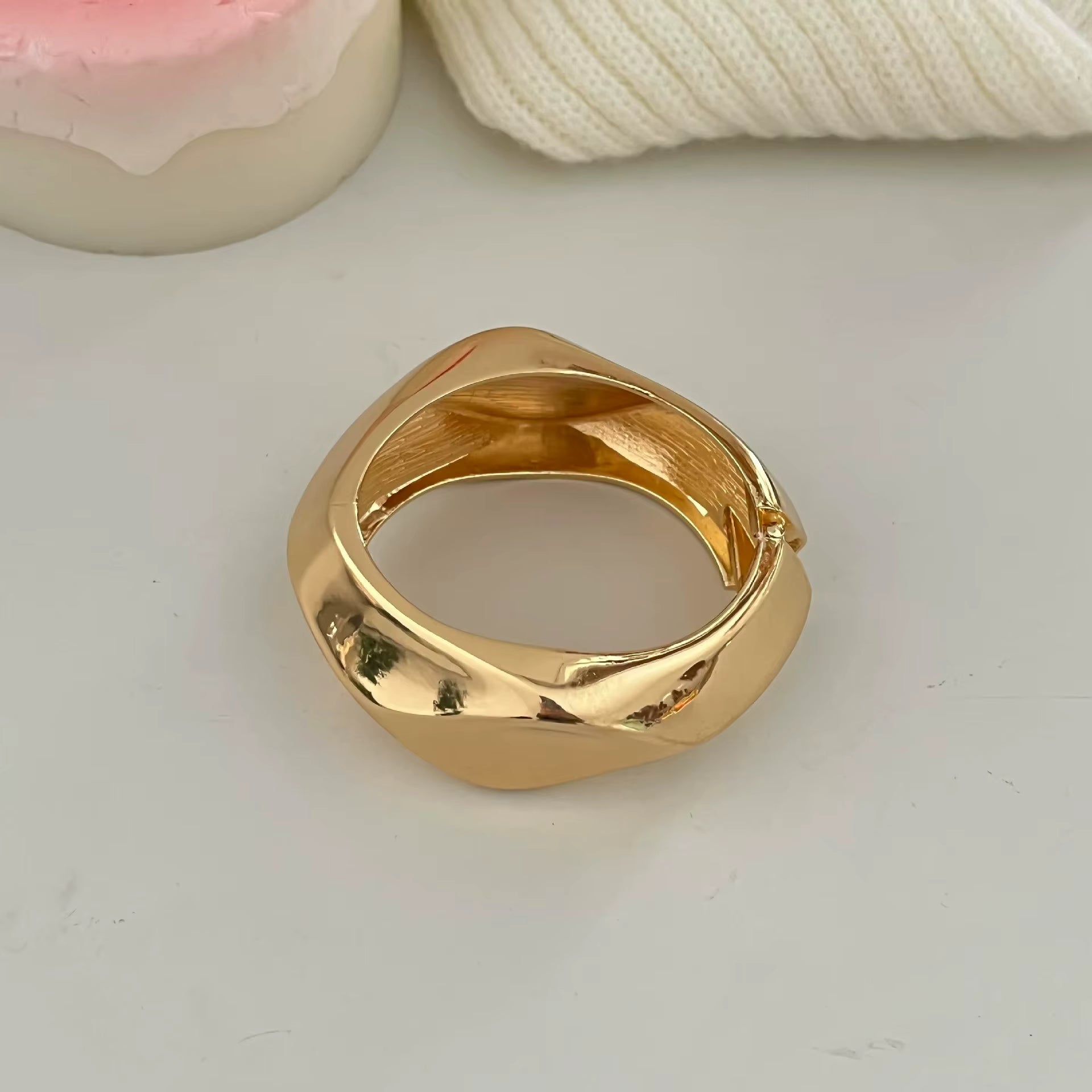Asymmetrical Wavy Bangle