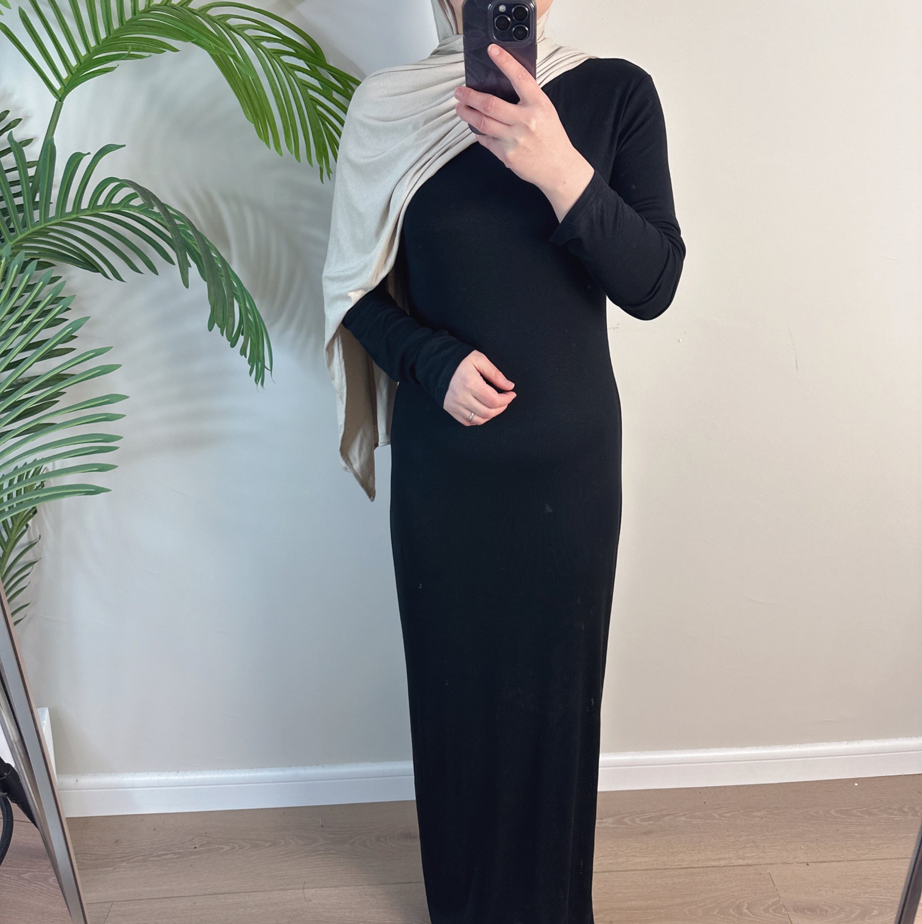 Ruby Bodycon Inner Slip Dress - Black