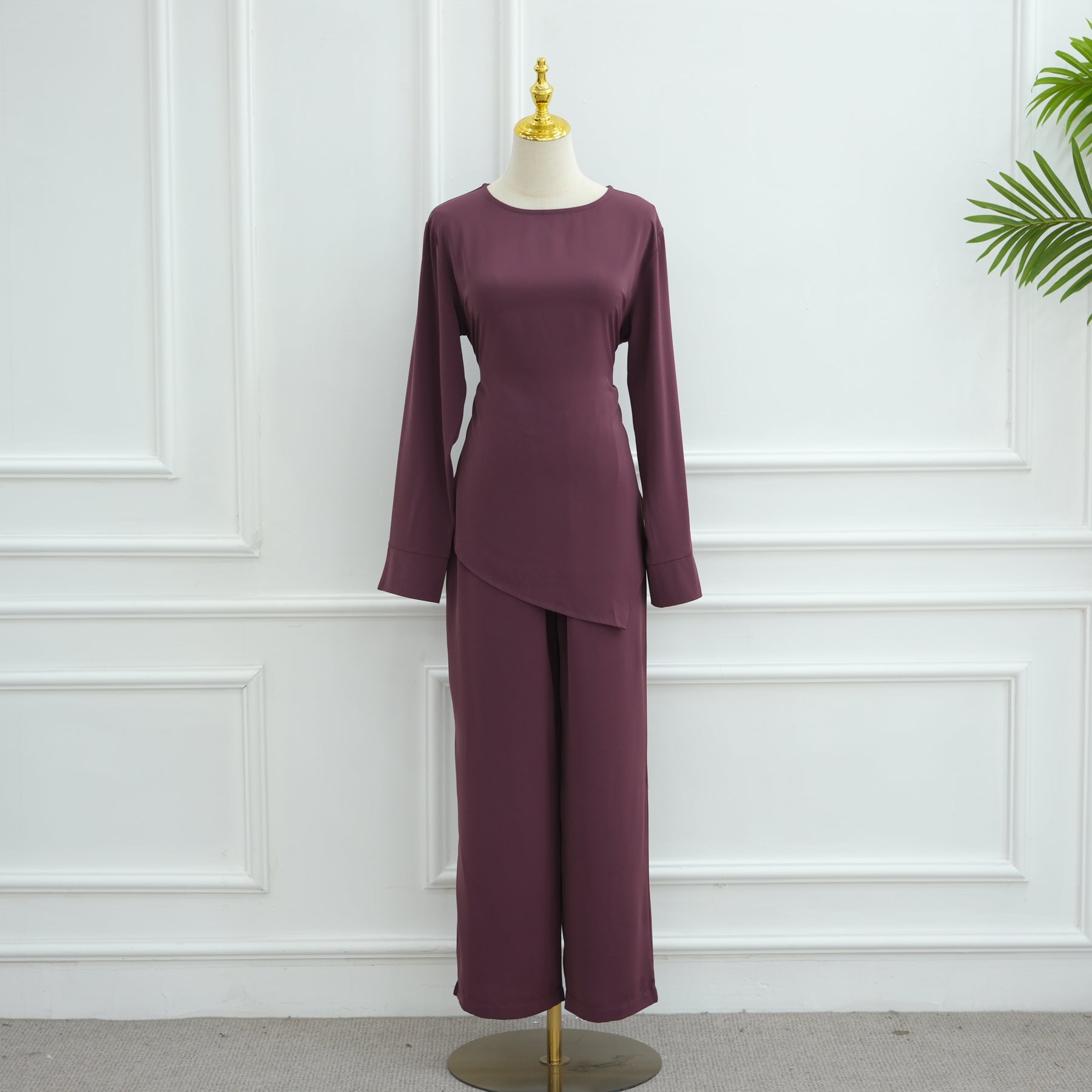 Soraya Co-Ord Set – Plum