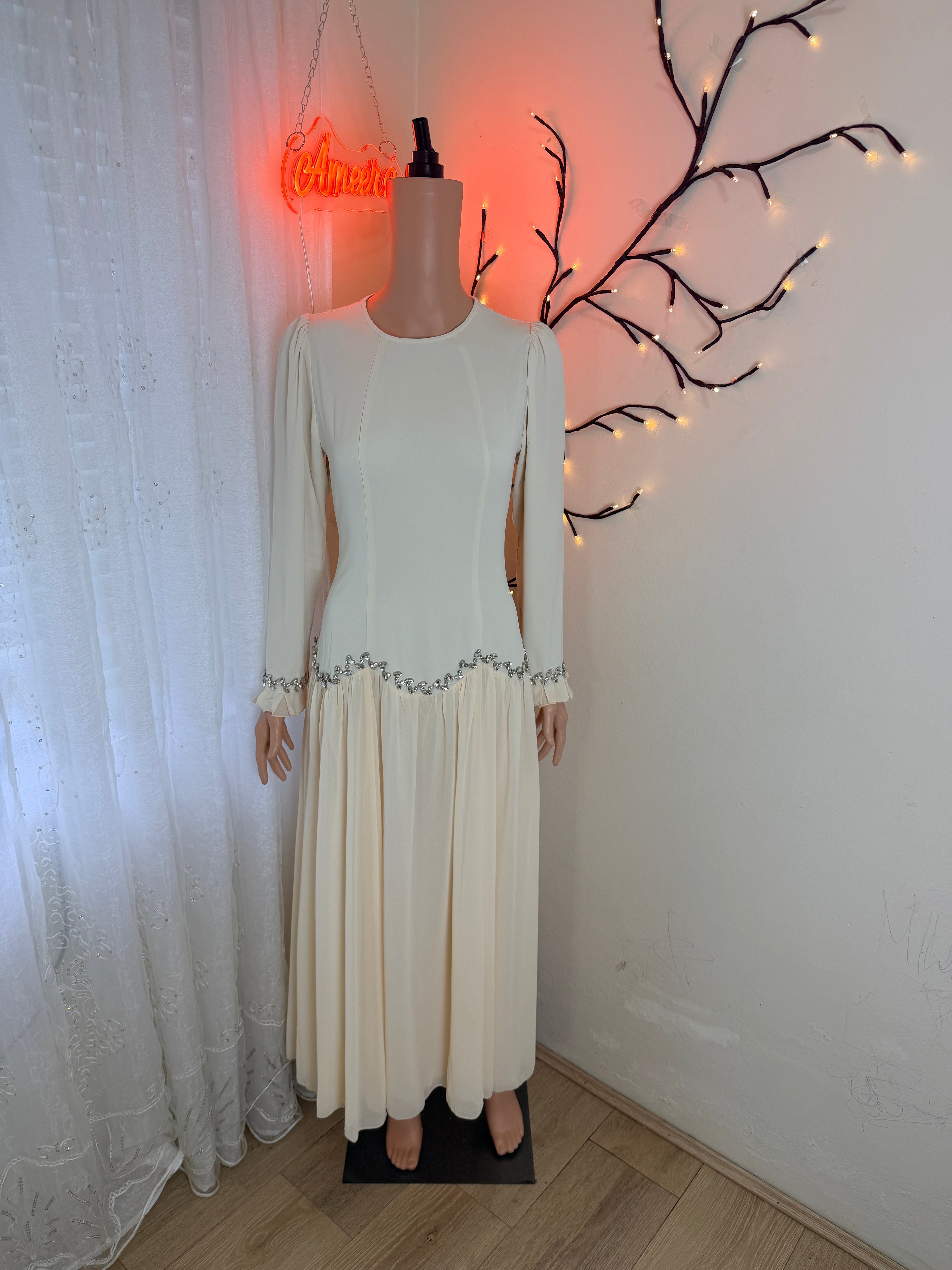 The Malika Celestial Gown - Champagne