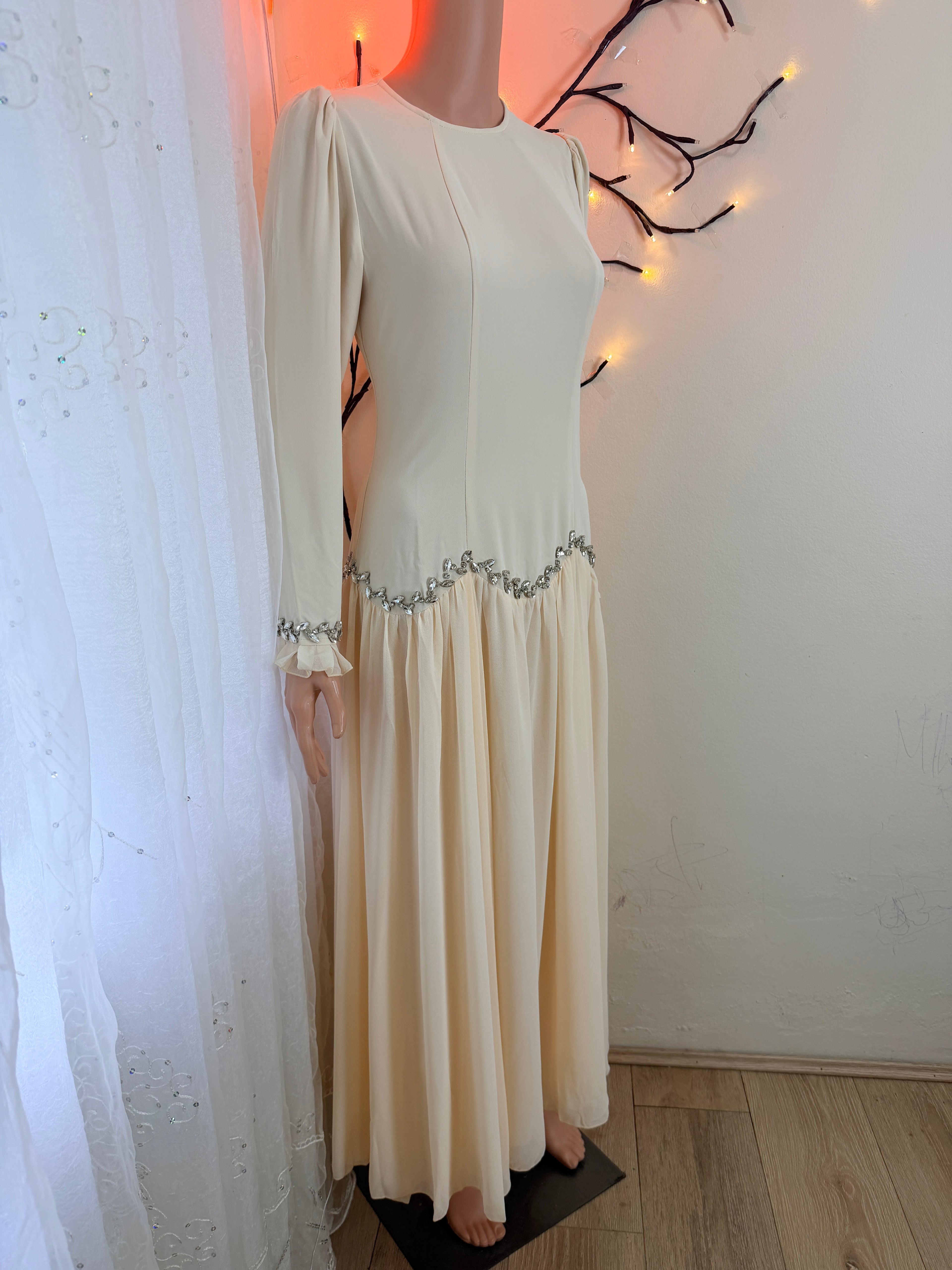 The Malika Celestial Gown - Champagne