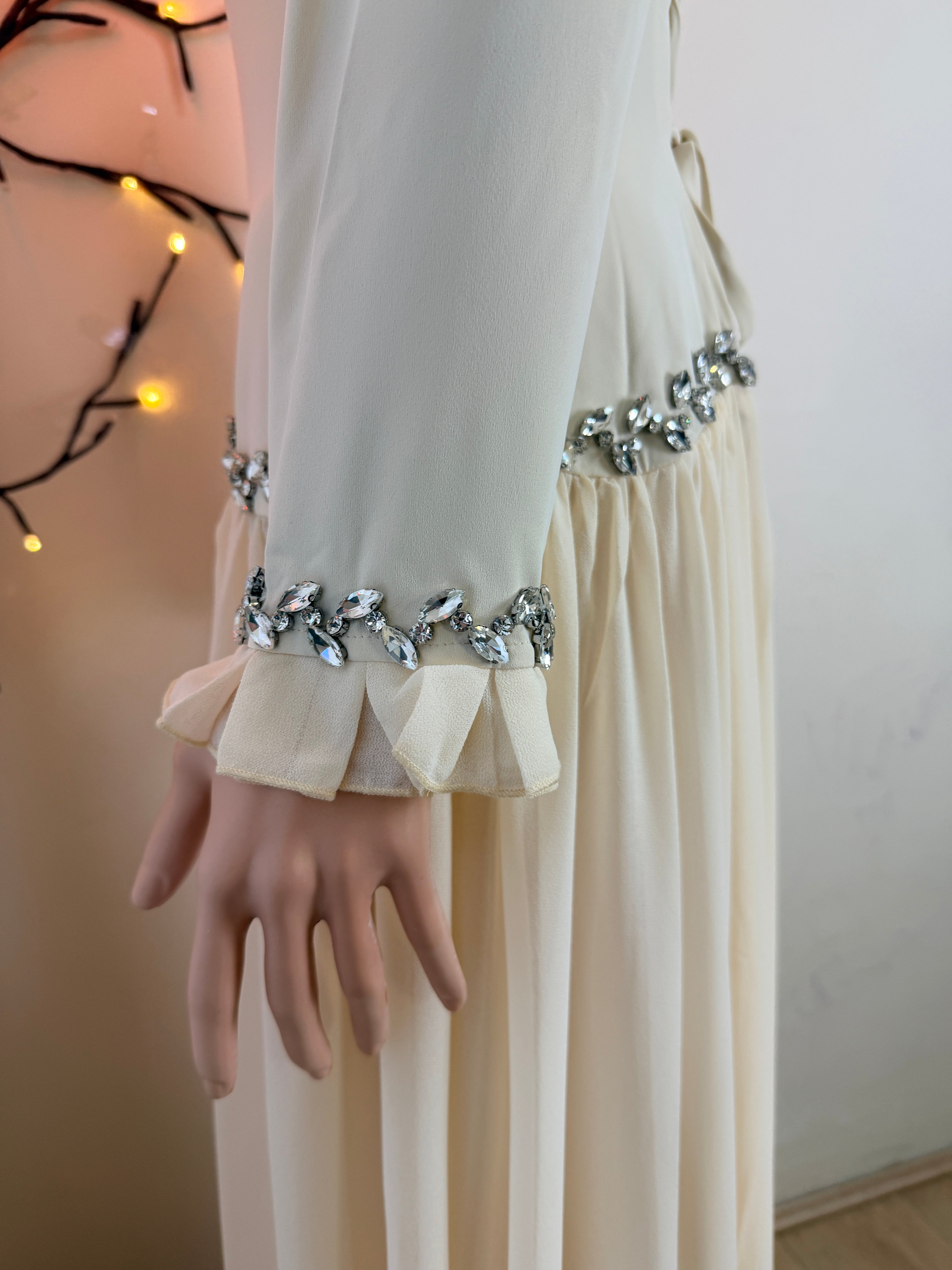 The Malika Celestial Gown - Champagne
