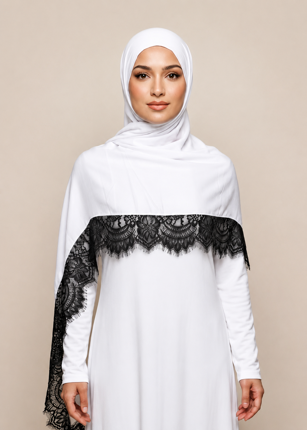 Pearl Lace Modal Hijab