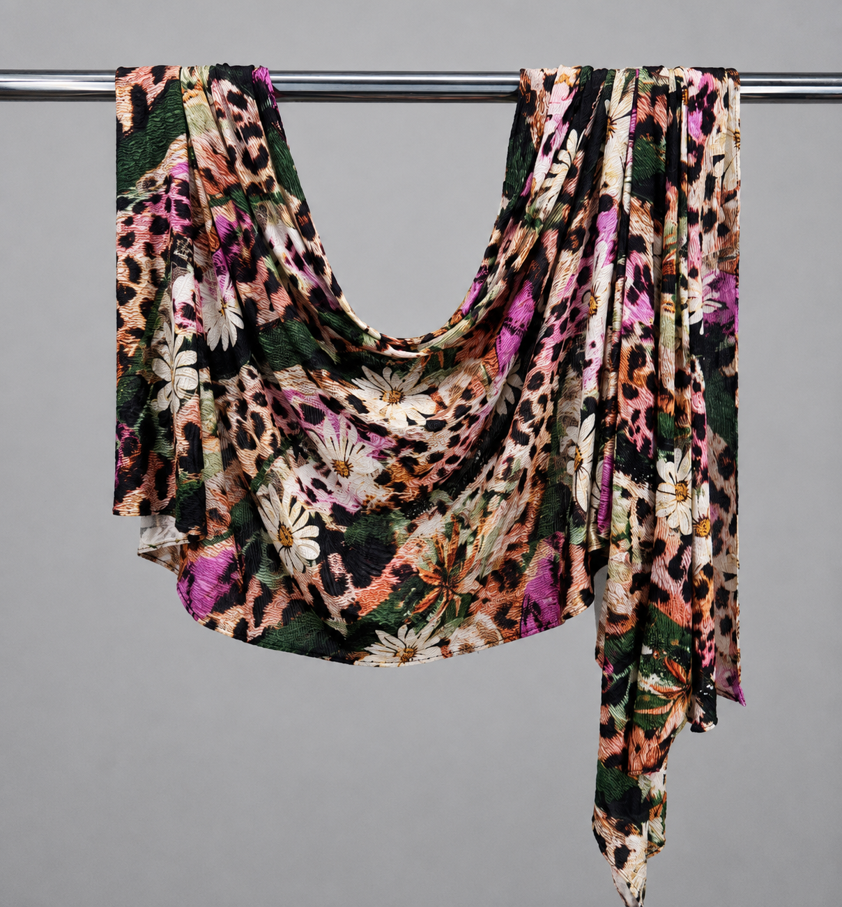 Floral Ferocity Printed Jersey Hijab