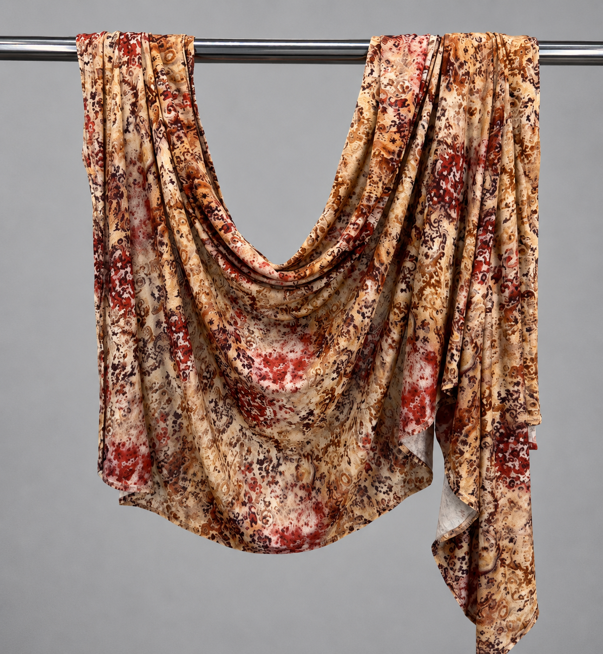 Vintage Mosaic Printed Jersey Hijab