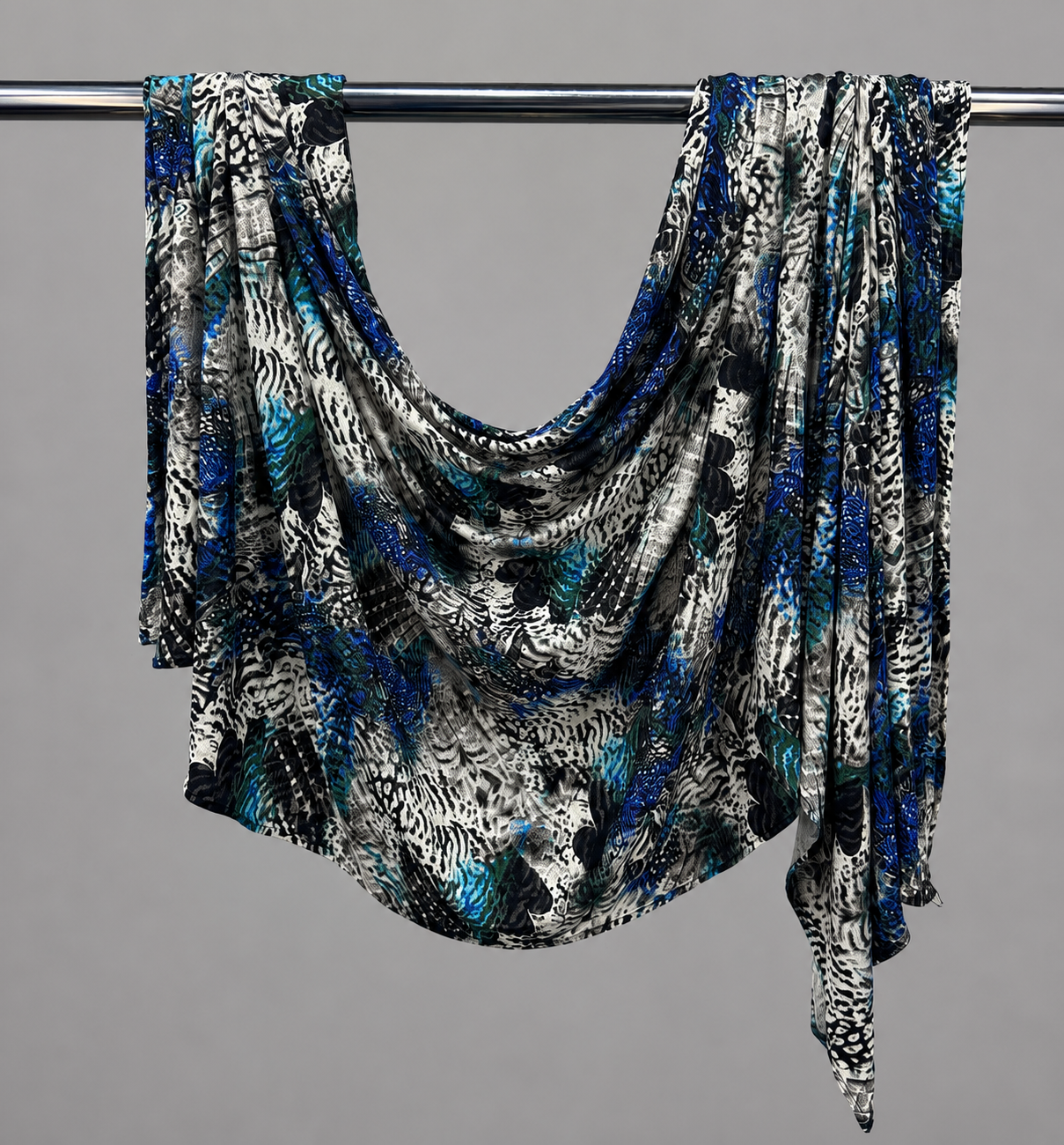 Peacock Prism Printed Jersey Hijab