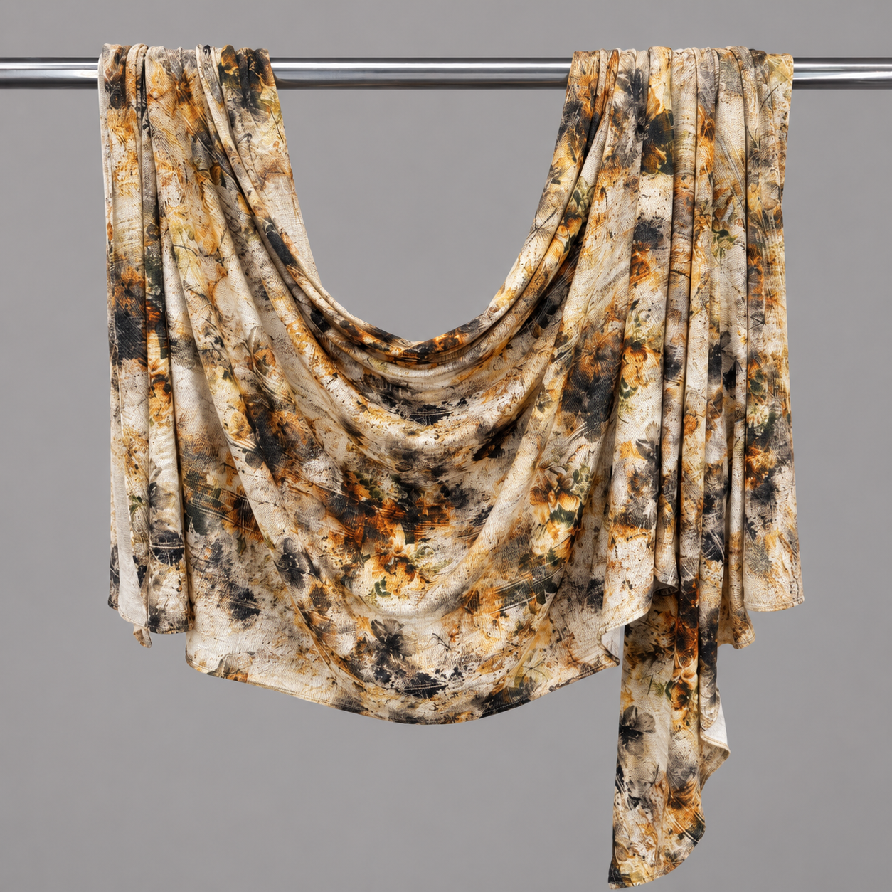 Earthbound Watercolour Printed Jersey Hijab