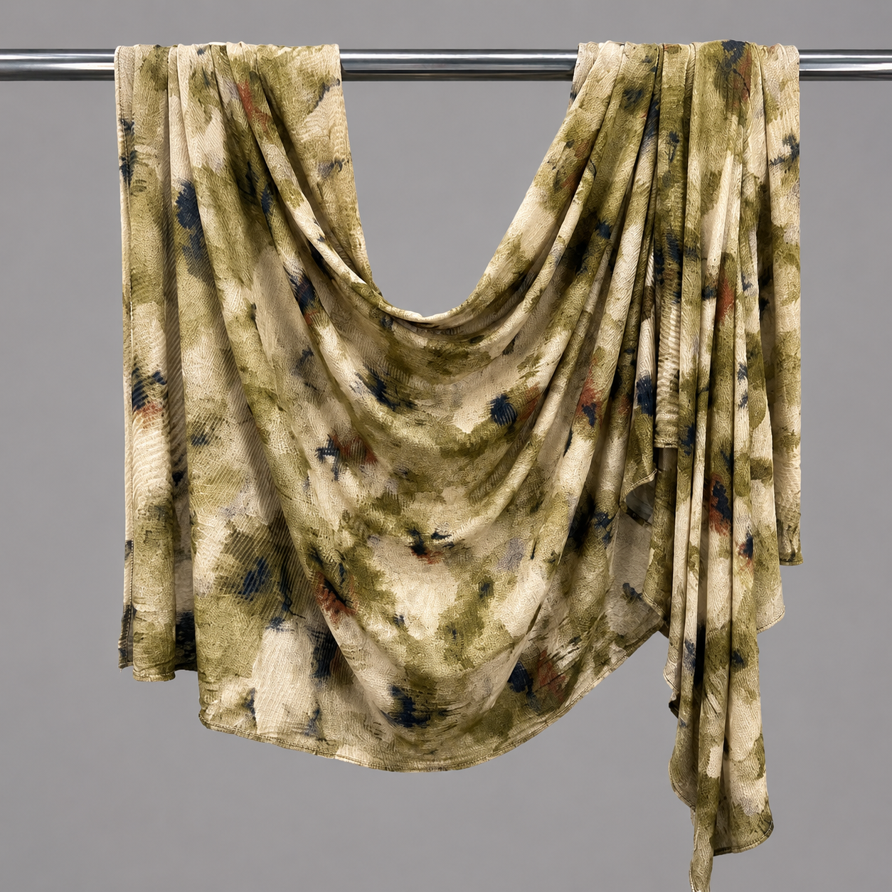 Olive & Ochre Printed Jersey Hijab