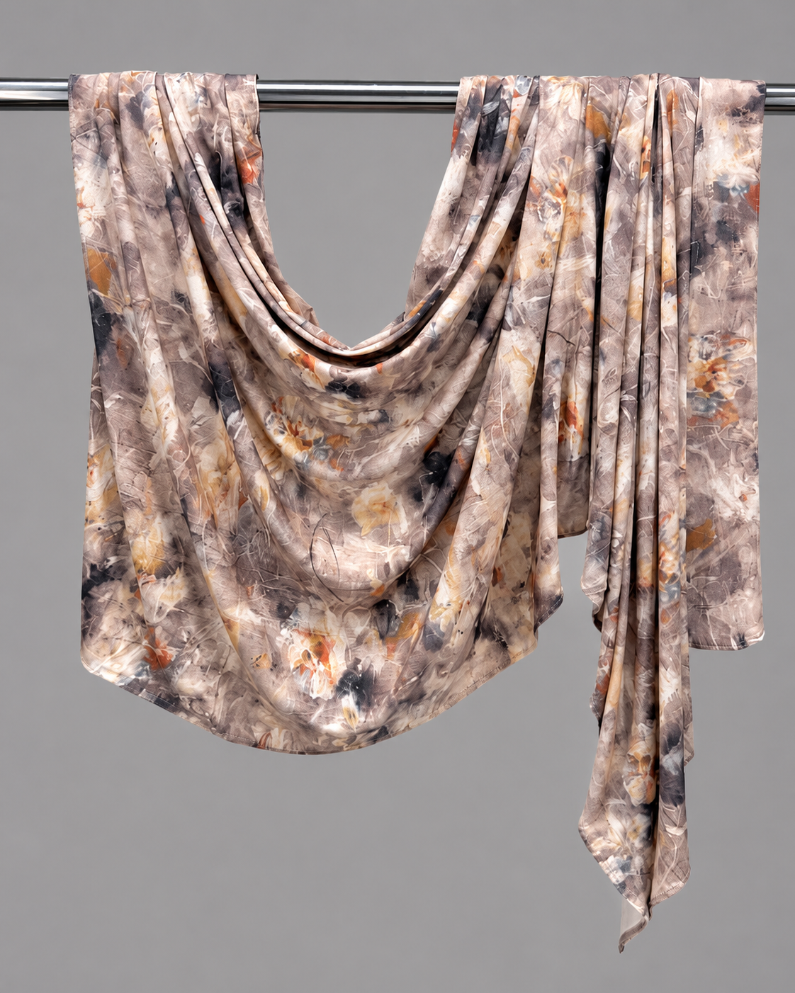 Boho Botanical Printed Jersey Hijab