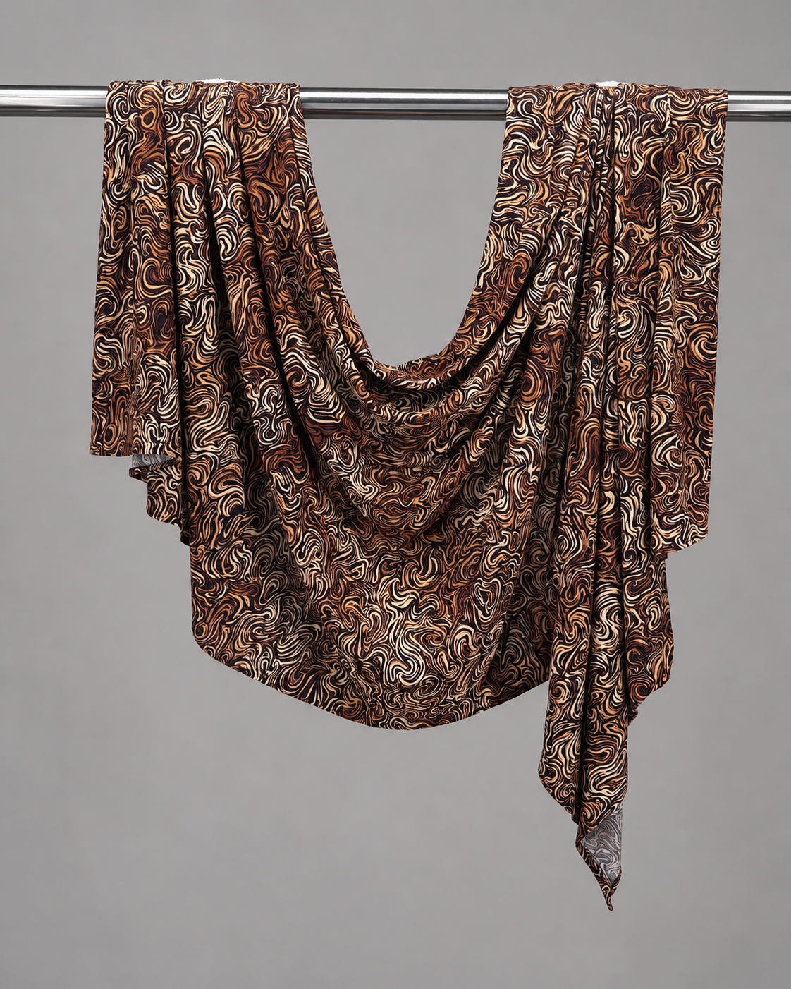 Oil Painting Wave Printed Jersey Hijab