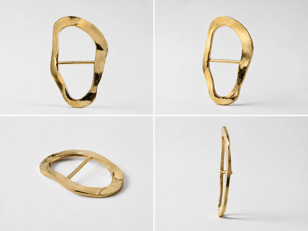 Irregular Shape metal ring Hijab Holder
