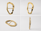 Irregular Shape metal ring Hijab Holder
