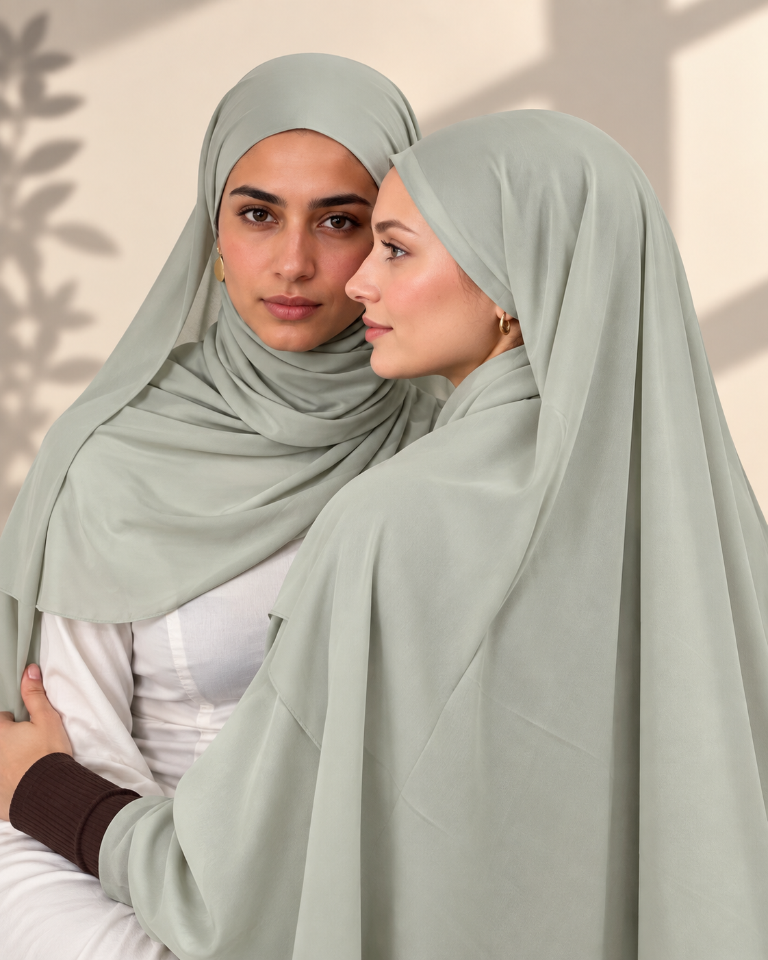 Premium Medina Silk Chiffon Hijab  – Pistachio