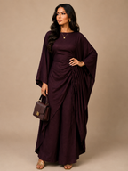 Inaya Batwing Set - Maroon