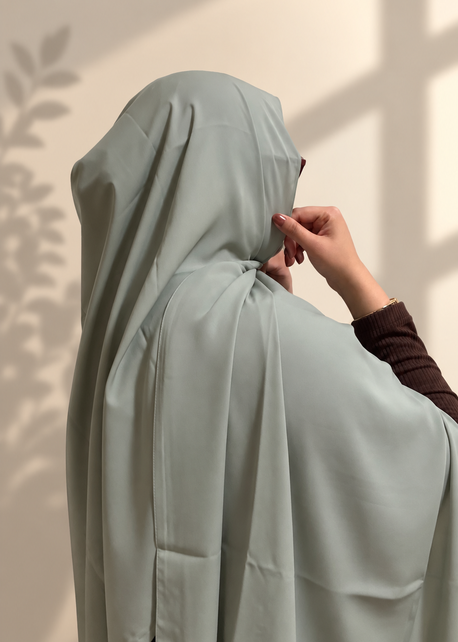 Premium Medina Silk Chiffon Hijab - Mint