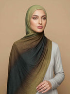 Olive Eclipse Printed Jersey Hijab