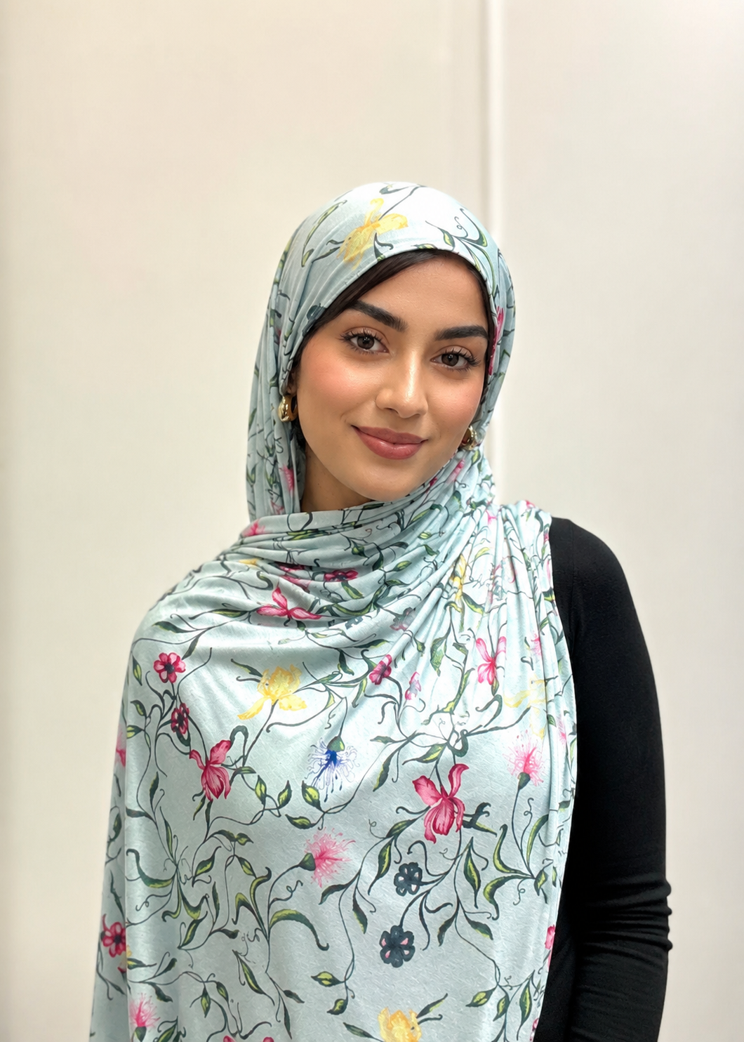 Secret Garden Printed Jersey Hijab