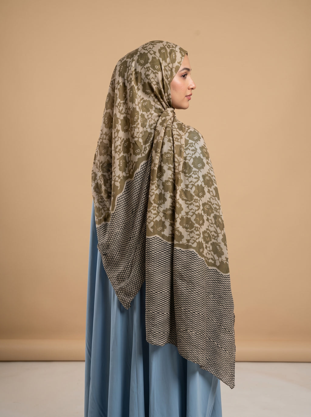 Olive Grace Printed Modal Hijab