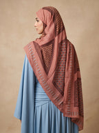 Rosé Geometry Printed Modal Hijab
