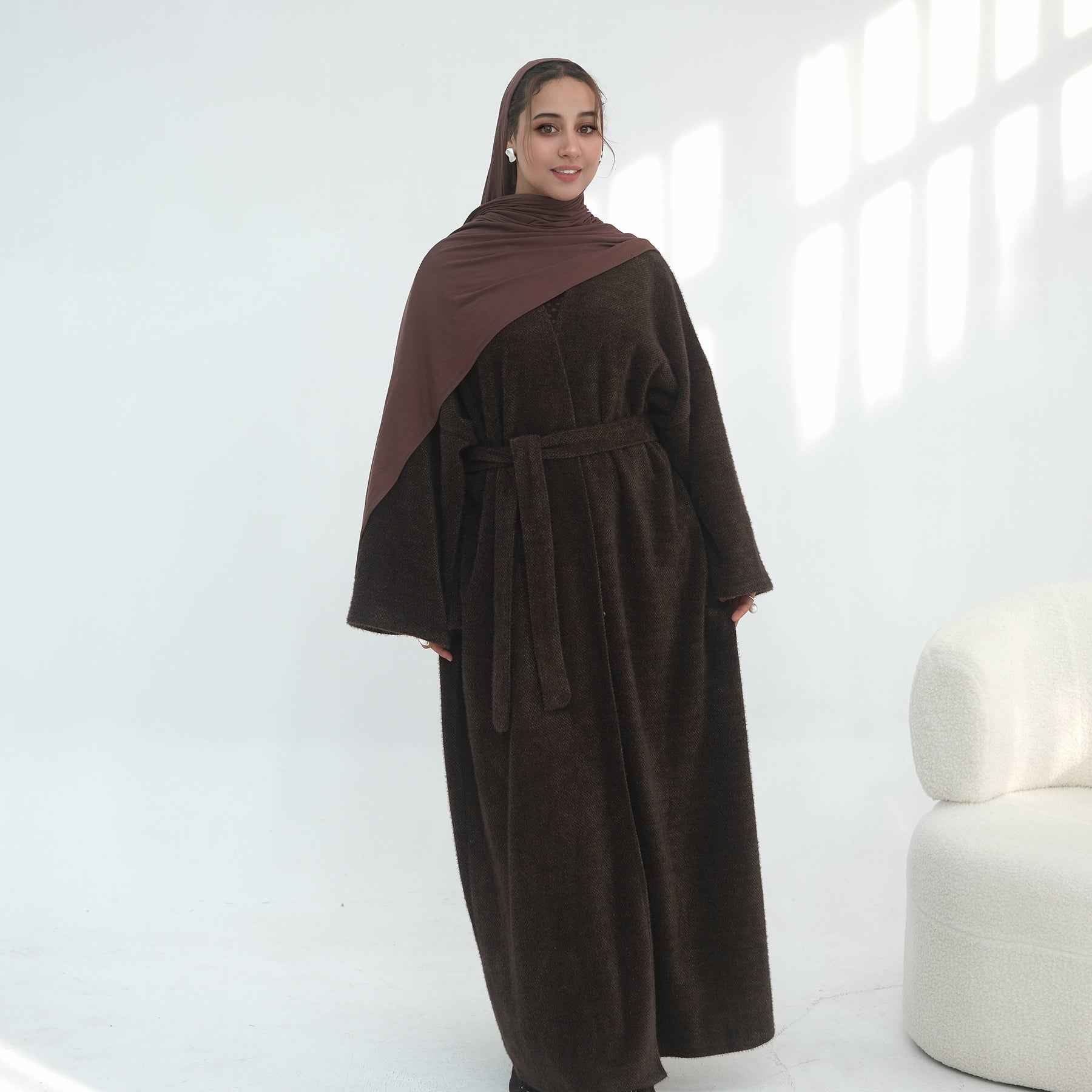Waterfall Maxi Overcoat - Dark Coffee