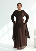 Huda Dress - Dark Brown