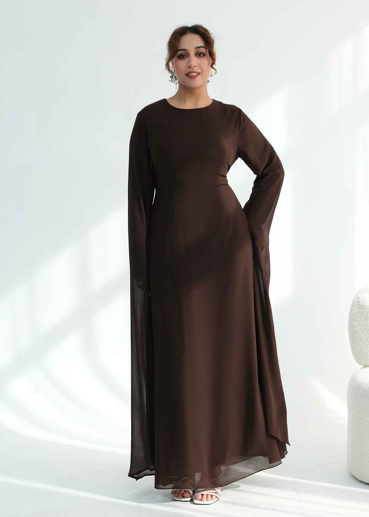 Huda Dress - Dark Brown