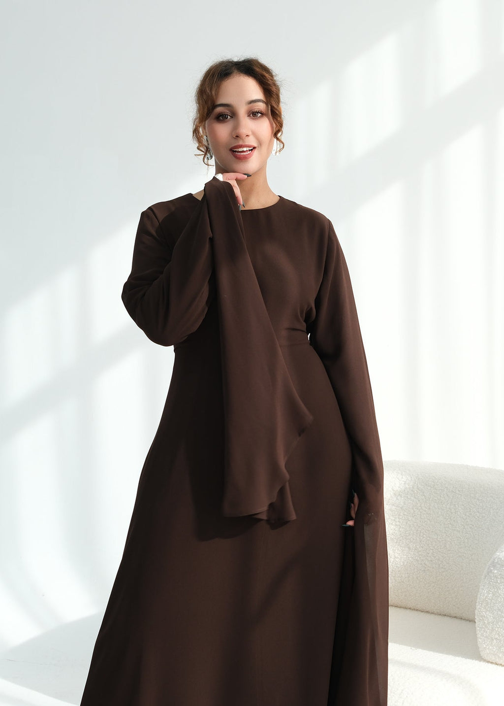 Huda Dress - Dark Brown