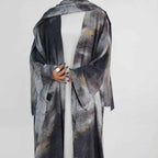 Silver Veil Abaya Set.