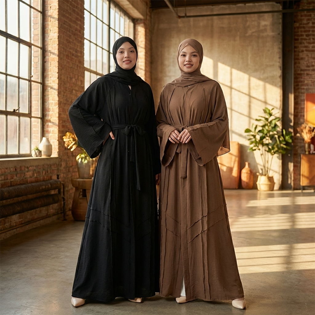 Maha Premium Modest Abaya - Black