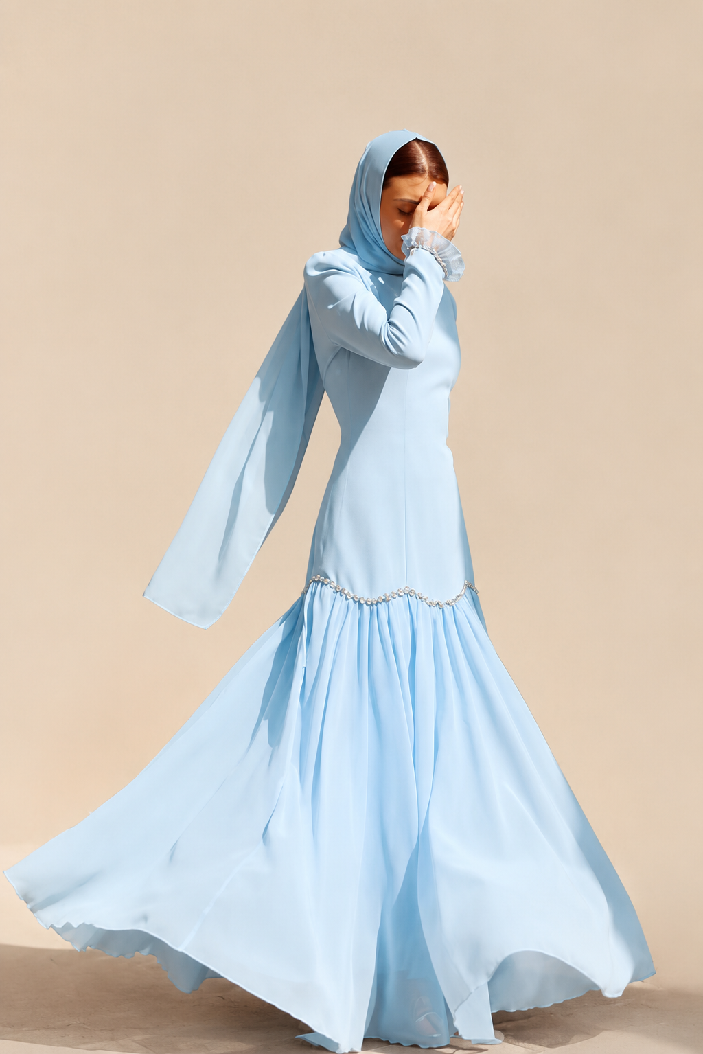 The Malika Celestial Gown - Blue