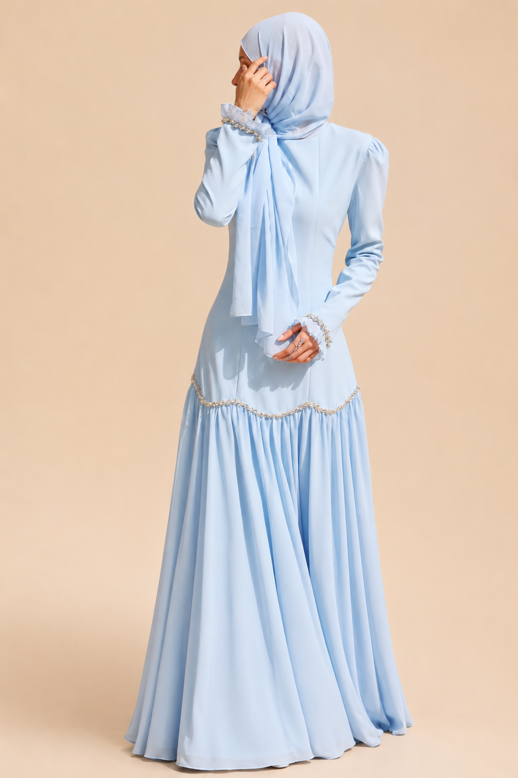 The Malika Celestial Gown - Blue