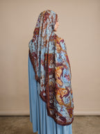 Persian Blue Printed Modal Hijab