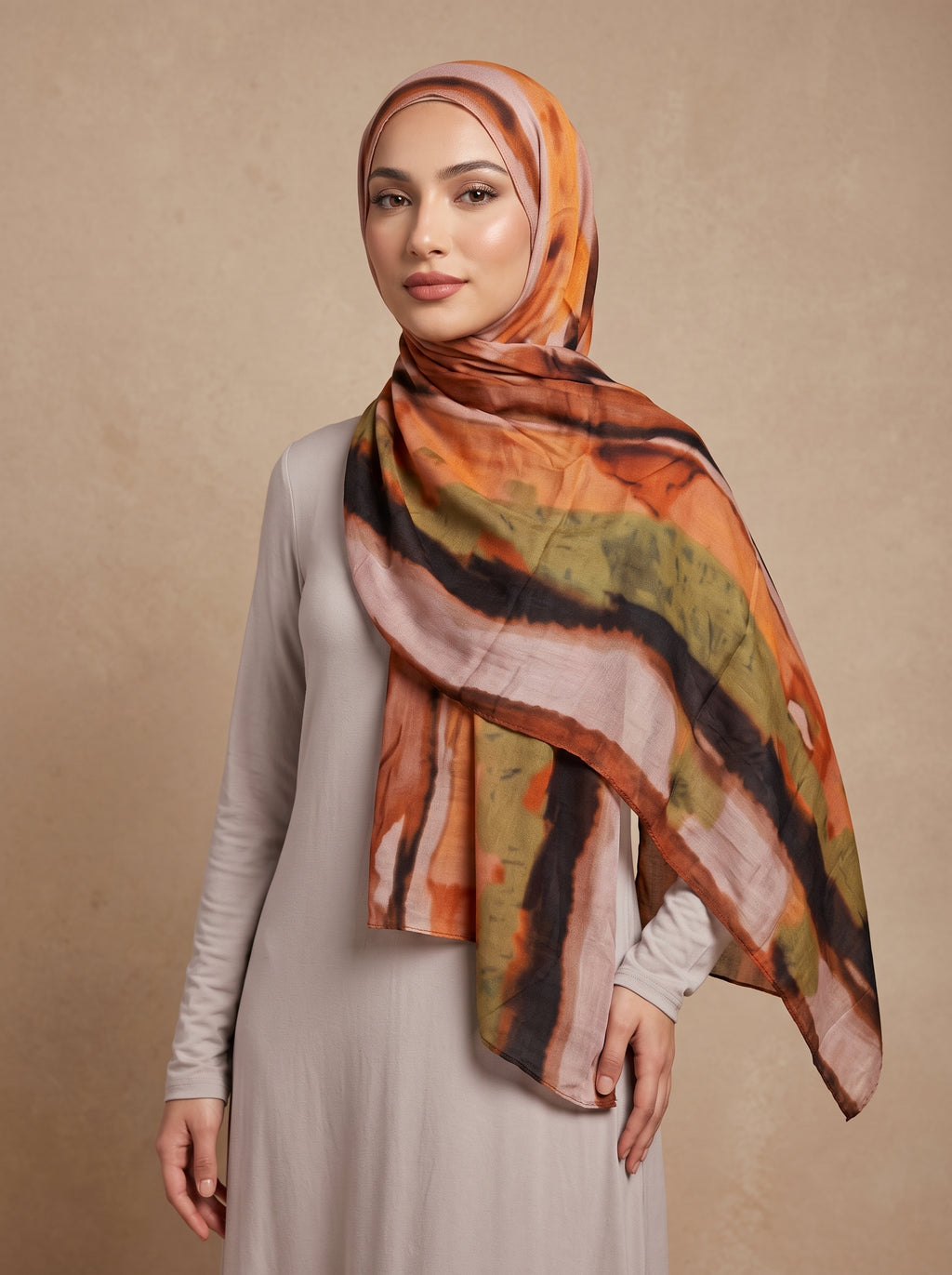 Autumn Ember Printed Modal Hijab